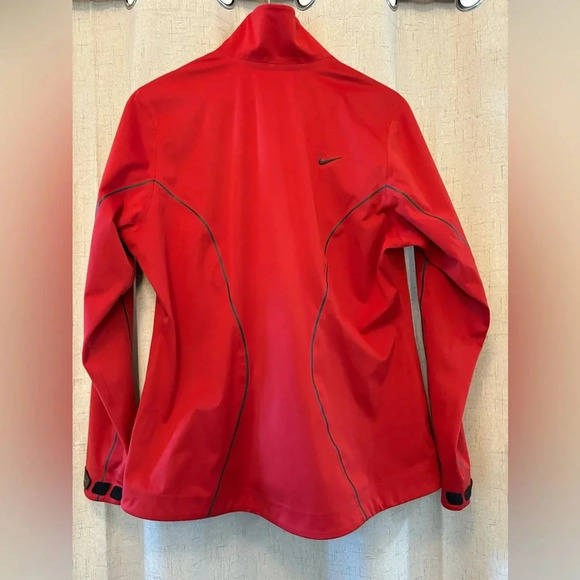 Nike Golf Jacket Storm-Fit20 Size Large (L), Ladies, Scarlett Red,Digital Dragon - Picture 4 of 12